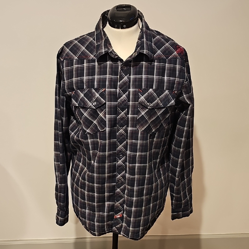 Vans Red and Black Plaid Shirt
